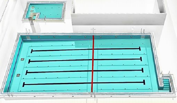 תכנון בריכת שחייה חצי אולימפית ובריכת פעוטות