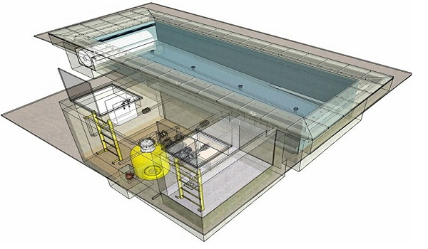 תכנון בריכת שחייה בבניין לשימור